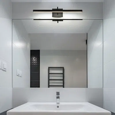 Vonn Lighting Procyon 24-in Adjustable Bar Vanity Light Integrated Led Etl Certified Bathroom Wall Lighting In Black