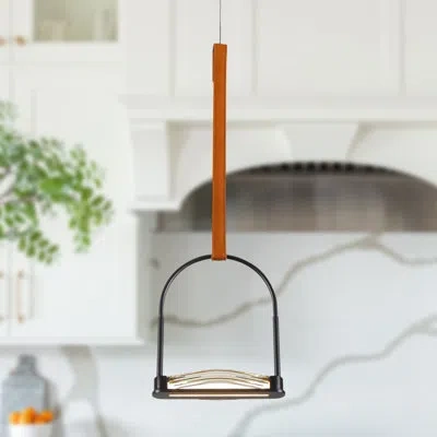 Vonn Lighting Ravenna 8-in Integrated Led Height Adjustable Etl Certified Pendant Light With Glass Shade In Matte Black;antique Brass