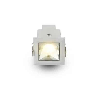 Vonn Lighting Rubik 1-light Integrated Led Etl Certified Fixed Recessed Downlight With Trim, Beam Angle 34, White