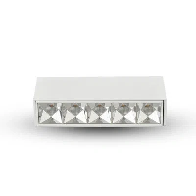Vonn Lighting Rubik 5-light Integrated Led Etl Certified Fixed Surface Mounted Downlight, Beam Angle 34, White