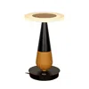 Vonn Lighting Silva Vsrt6507bl 12" Height Integrated Led Table Lamp In Plated Black Wood Finish And Touch Sensor D