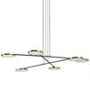 Vonn Lighting Torino Vac3196ab 39" Pendant Light Height Adjustable Integrated Led Chandelier With 6 Rotating Led D In White