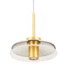 Vonn Lighting Verona Vap2311bl 7" 100-277v 1-light Integrated Led Black Height Adjustable Pendant Lighting With Gl In Gold