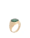 Voodoo Jewels Sigillum Ring Woman Ring Gold Size 5.25 Bronze, Resin In Gold