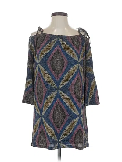 Pre-owned Voom By Joy Han Casual Dress In Gray