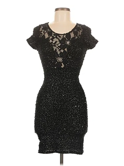 Pre-owned Voom By Joy Han Cocktail Dress In Black