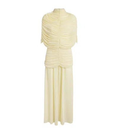 Voranida Ruched Yasmina Maxi Dress In Yellow