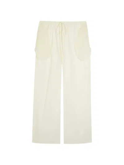 Voranida Tracey Wide-leg Cotton-blend Poplin Trousers In Metallic