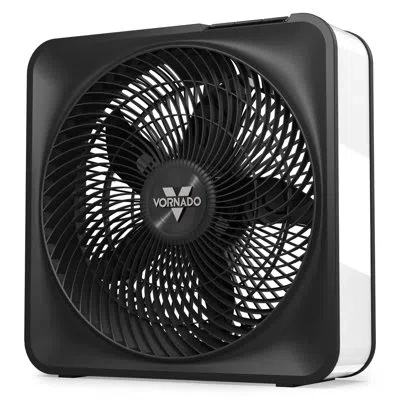 Vornado Model 80 High Velocity Box Fan With Cord Wrap In Black;white