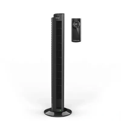 Vornado Ozi42dc 42 In. Variable Fan Speeds Tower Fan In Black With 1164 Ft. Per Min Air Flow
