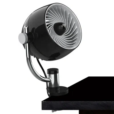Vornado Pivot3c Compact Air Circulator Clip On Fan With Multi-surface Mount In Black