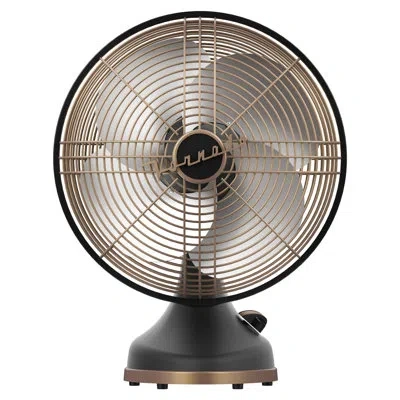 Vornado Timeless Silver Swan Alchemy Vintage Fan In Black