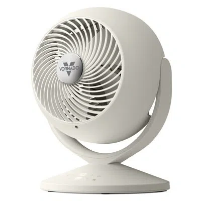 Vornado Vora 8 Oscillating Fan With Omniwave Multi-axis Airflow, Aromatherapy Ready, Remote Control, 10 Spee In White