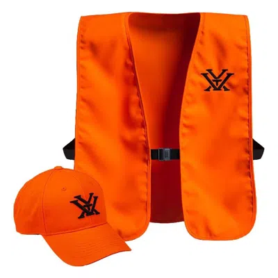 Vortex Blaze Vest And Cap Combo In Orange