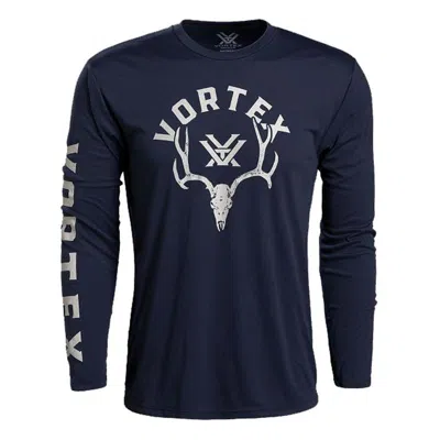 Vortex Men's  Antler Envy Long Sleeve T-shirt In Blue