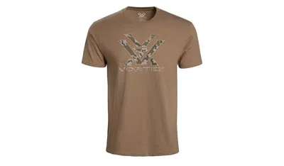 Vortex Men's  Camo Logo T-shirt In Brown