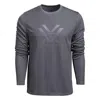 Vortex Men's  Core Logo Performance Grid Long Sleeve T-shirt In Blue