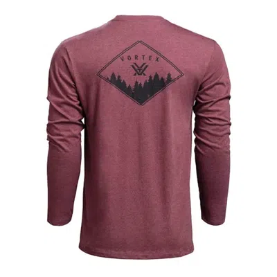 Vortex Men's  Diamond Crust Long Sleeve T-shirt In Pink