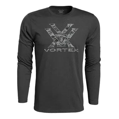 Vortex Men's  Digital Camo Core Logo Long Sleeve T-shirt In Gray