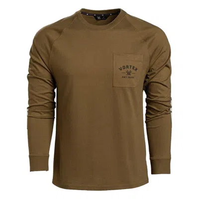 Vortex Men's  Outland Heavyweight Long Sleeve T-shirt In Green