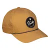 Vortex Men's  Script Logo Silicone Patch Adjustable Hat In Gold