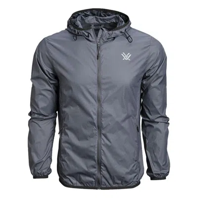Vortex Men's  Storm Silencer Hooded Rain Jacket In Blue