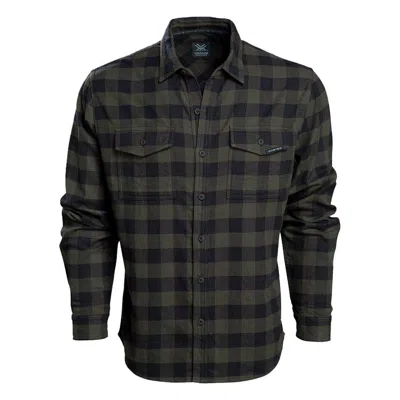 Vortex Men's  Timber Rush Long Sleeve Flannel In Green