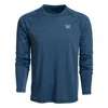 Vortex Men's  Weekend Rucker Long Sleeve T-shirt In Blue