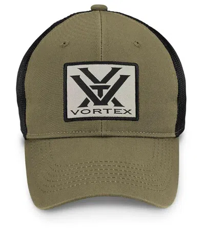 Vortex Patch Logo Adjustable Hat In Green