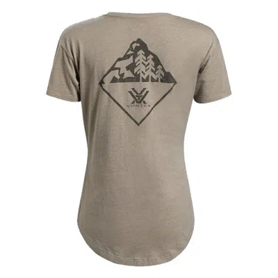 Vortex Women's  Mountain Diamond T-shirt In Brown