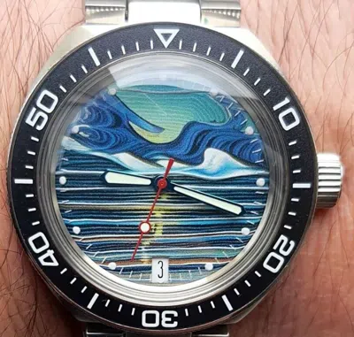 Pre-owned Vostok Auto Amphibia Neptune Diver Watch 200m Special Order. 780 Neptun 1