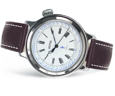 Pre-owned Vostok Automatic Classic Retro 55017b Retro White