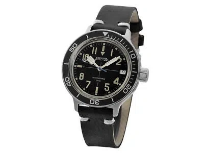 Pre-owned Vostok Diver Watch 72013l Black  Russian Diver Watch Automatic De