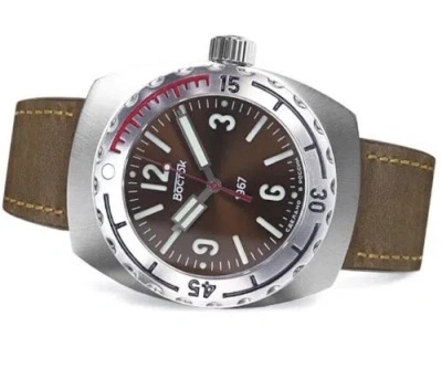 Pre-owned Vostok Mens Watch  Amphibian 1967 Sapphire 190040 Brown Dial (20 Atm)