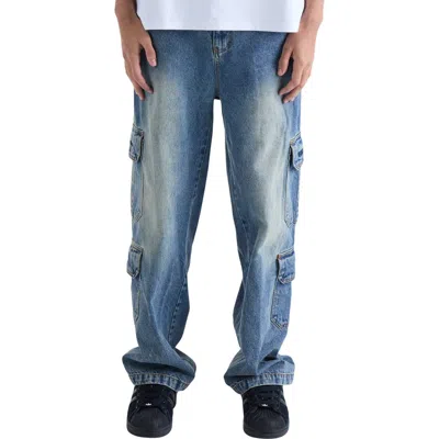 Vouseti Cargo Jeans In Blue