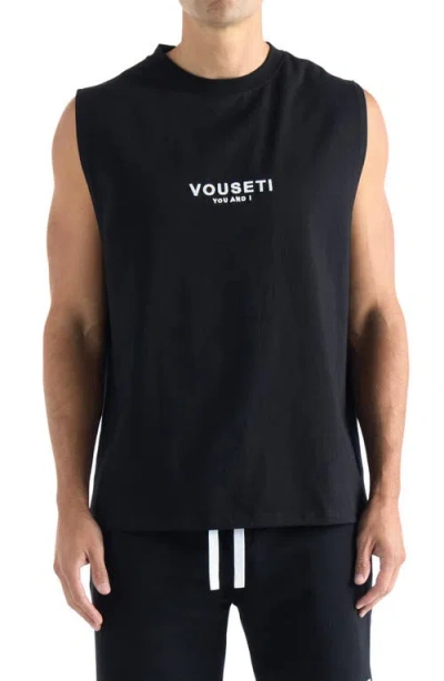 Vouseti Og Cotton Graphic Tank In Black