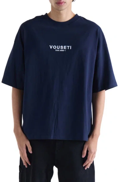 Vouseti Og Cotton Graphic T-shirt In Blue