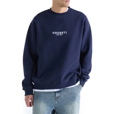 Vouseti Og Fleece Crewneck Sweatshirt In Blue