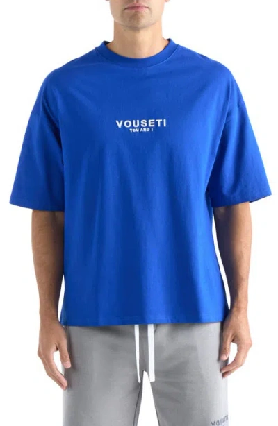 Vouseti Og Oversize Logo T-shirt In Blue