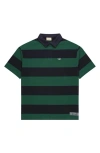 Vouseti Post Game Stripe Cotton Polo In Multi
