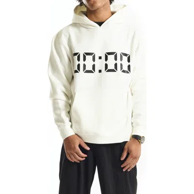Vouseti Us Against Time Brushed Fleece Hoodie In Neutral