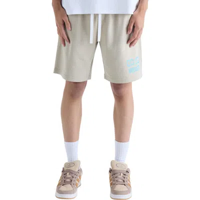Vouseti Us Against Time Fleece Drawstring Shorts In Gray