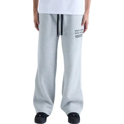 Vouseti Us Against Time Fleece Track Pants In Gray