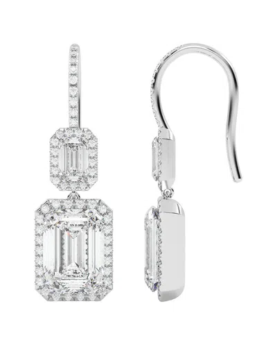 Vowe 14k 10.00 Ct. Tw. Lab-grown Diamond Earrings In Silver