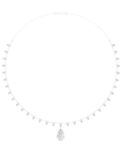 Vowe 14k 10.00 Ct. Tw. Lab-grown Diamond Necklace In White