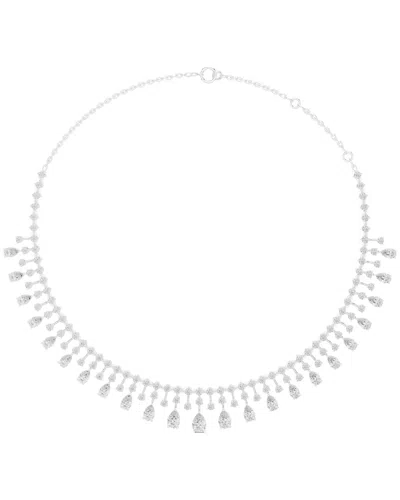 Vowe 14k 18.00 Ct. Tw. Lab-grown Diamond Necklace In White