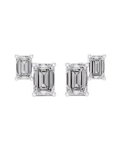 Vowe 14k 2.00 Ct. Tw. Lab-grown Diamond Earrings In Silver