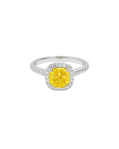 Vowe 14k 2.50 Ct. Tw. Lab-grown Diamond Ring In Metallic