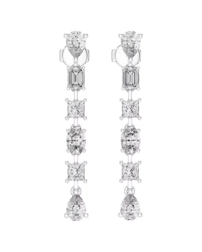 Vowe 14k 3.00 Ct. Tw. Lab-grown Diamond Earrings In White