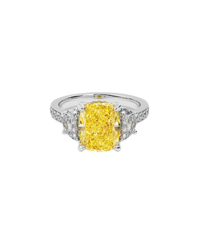 Vowe 14k 3.00 Ct. Tw. Lab-grown Diamond Ring In Silver